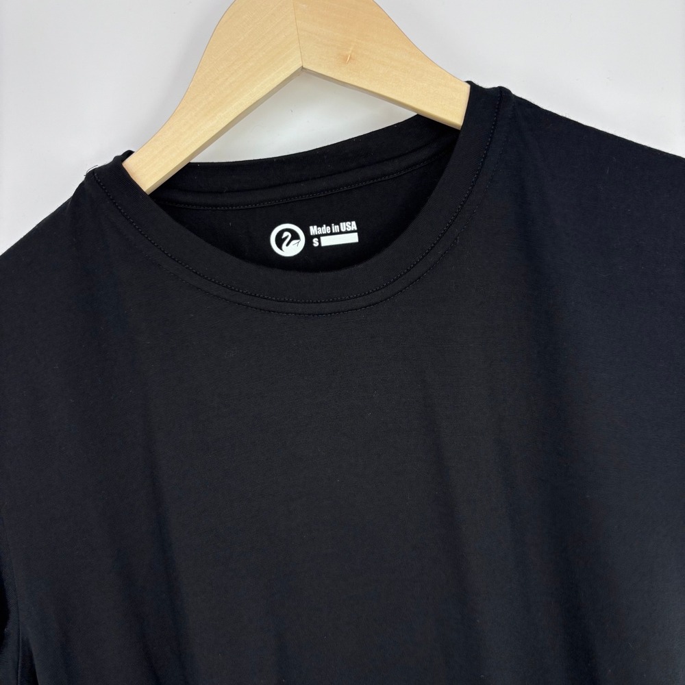 Outlier NYC Merino Wool T-Shirt Mens S Black 17.5 Micron Short Minimalist USA